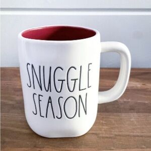 Rae Dunn SNUGGLE SEASON Burgundy Interior Mug